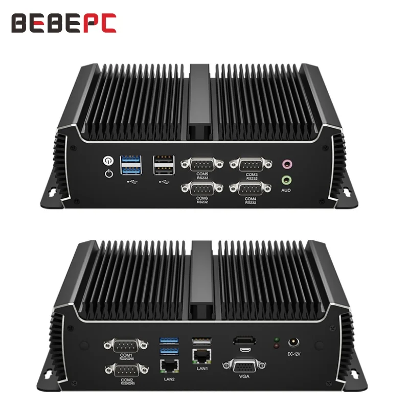BEBEPC MINI PC sin ventilador i5 6300U 1135G7U 2,40 GHz 2 * LAN i225 2,5G WIN10/11 LINUX 6 * COM 4 * RS232 2 * RS485 PC de control Industrial - imagen 2