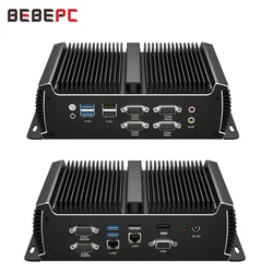 BEBEPC Mini PC industrial sin ventilador con Intel Core i5