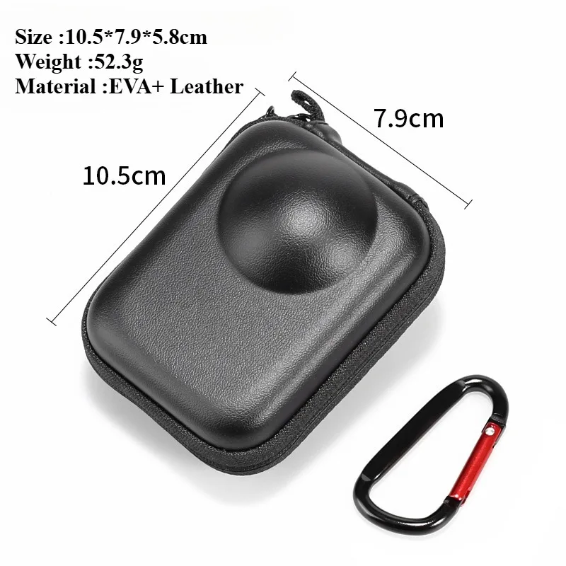 Mini estuche de almacenamiento para DJI Osmo 360, Estuche de transporte de viaje, bolsa de protección antiarañazos y absorción de impacto, accesorios para Cámara de Acción - imagen 3