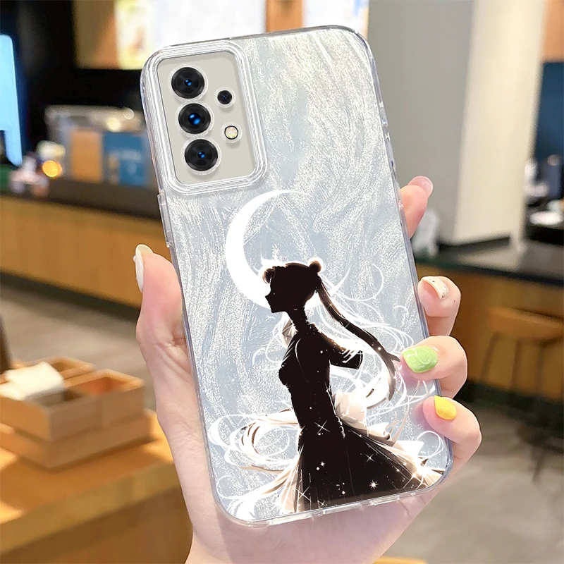 Funda S-Sailors M-Moons para Samsung Galaxy S24 S23 Ultra Plus S21 FE A73 A72 A71 A54 A53 A52 A51 A50 A34 A33 A32 4G 5G cubierta dura - imagen 2