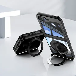 Funda TPU Metal Magnética Samsung Galaxy Z Flip Antigolpes 360°