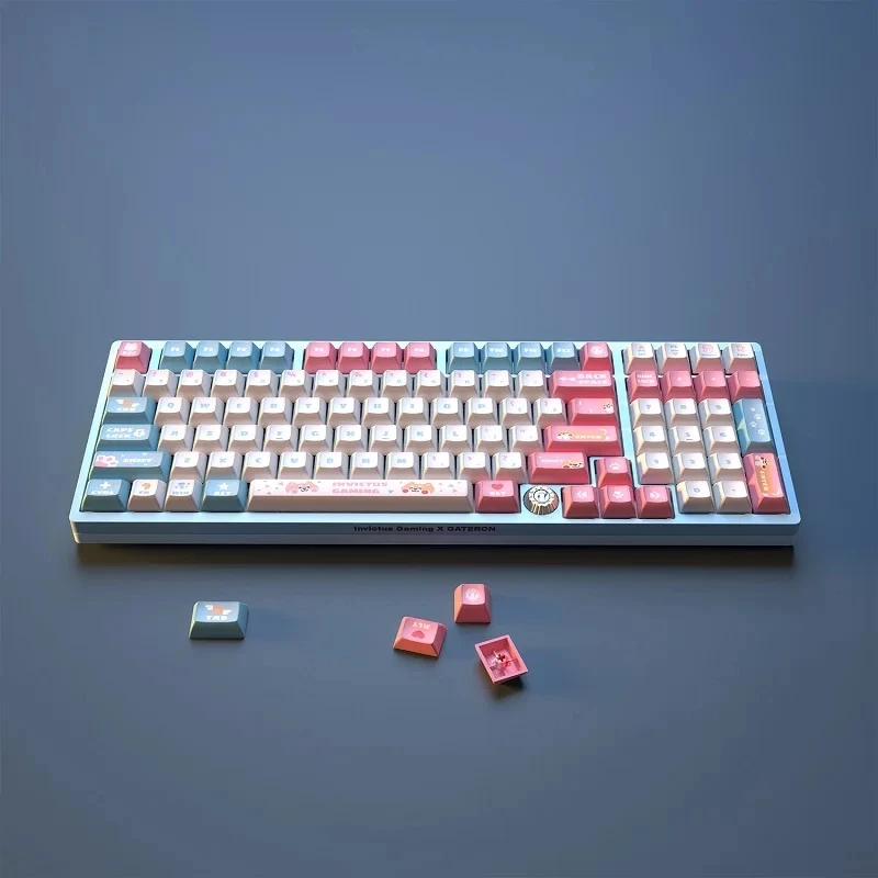 Kit de teclado mecánico GATERON, interruptor de tres modos, teclas de teclado iG 98 de marca compartida, junta RGB de tiempo dulce, bricolaje, oficina de juegos RGB - imagen 2