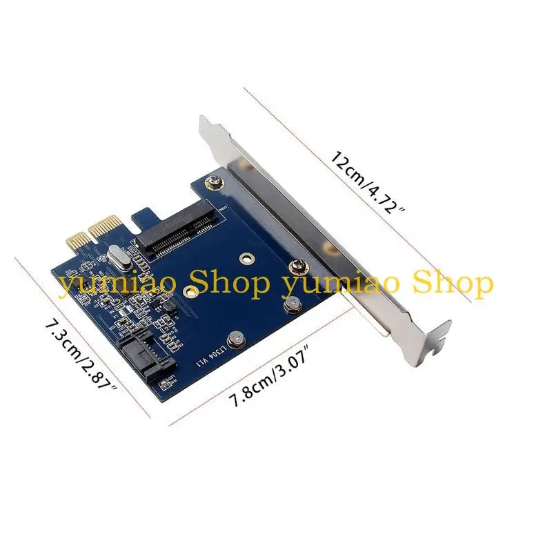 587b PCIe a MSATA SSD y SATA3.0 CARDA EXPANSIÓN COMBO PCI para expreso mini SSD Adaptador 6Gbps para escritorio PC - imagen 5