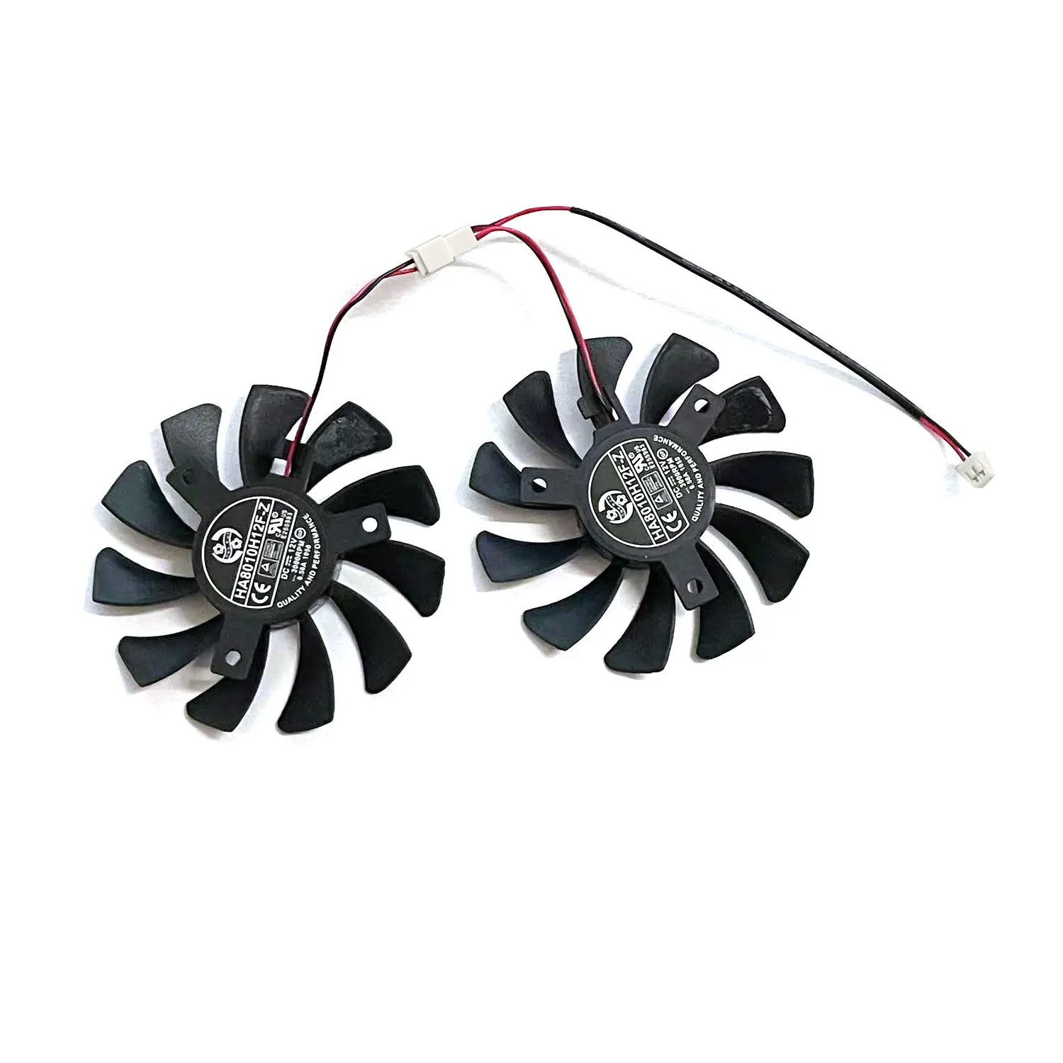 75MM HA8010H12F-Z GTX1050 GPU ventilador de refrigeración reemplazo para MSI GTX 1050 2GT OC 1050Ti 4GT ventiladores de refrigeración de tarjeta de vídeo gráfica 2 pines - imagen 5