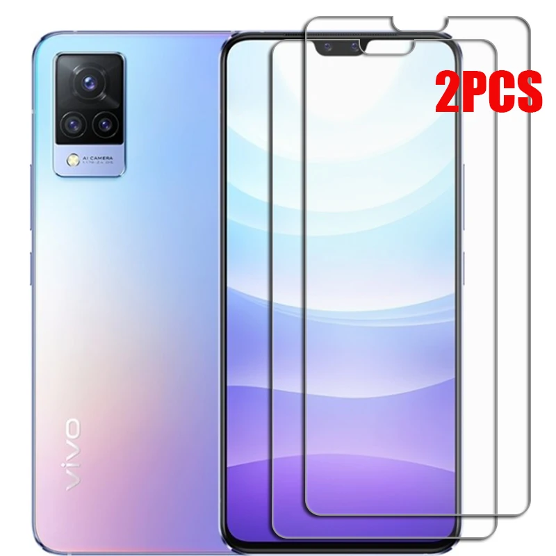 Para Vivo S9 Protector de vidrio templado en VivoS9 V2072A 6,44 pulgadas Protector de pantalla película de cubierta de teléfono