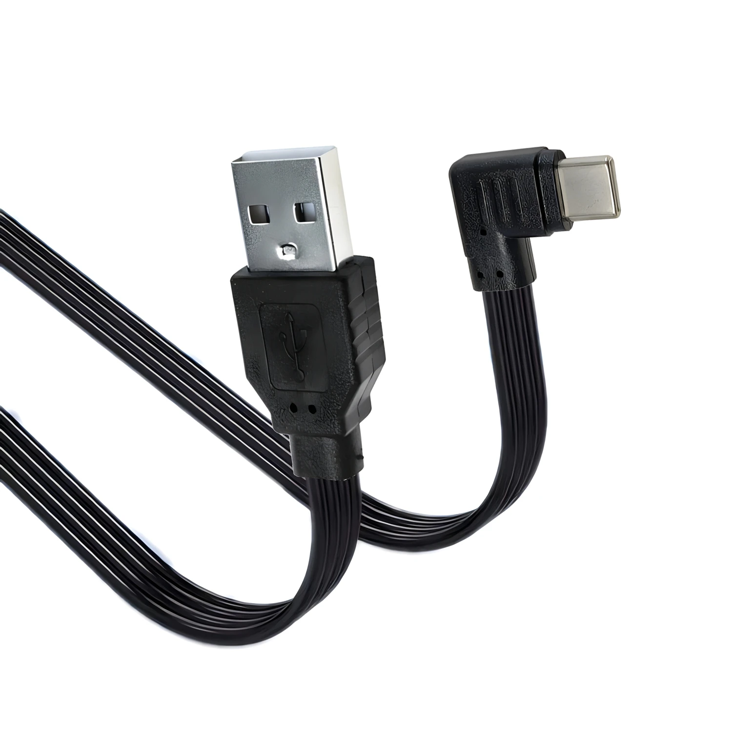 50CM 100CM carga rápida plana USB tipo C cargador enchufe estadounidense PD carga rápida pared para adaptador de teléfono 50CM 100CM - imagen 3
