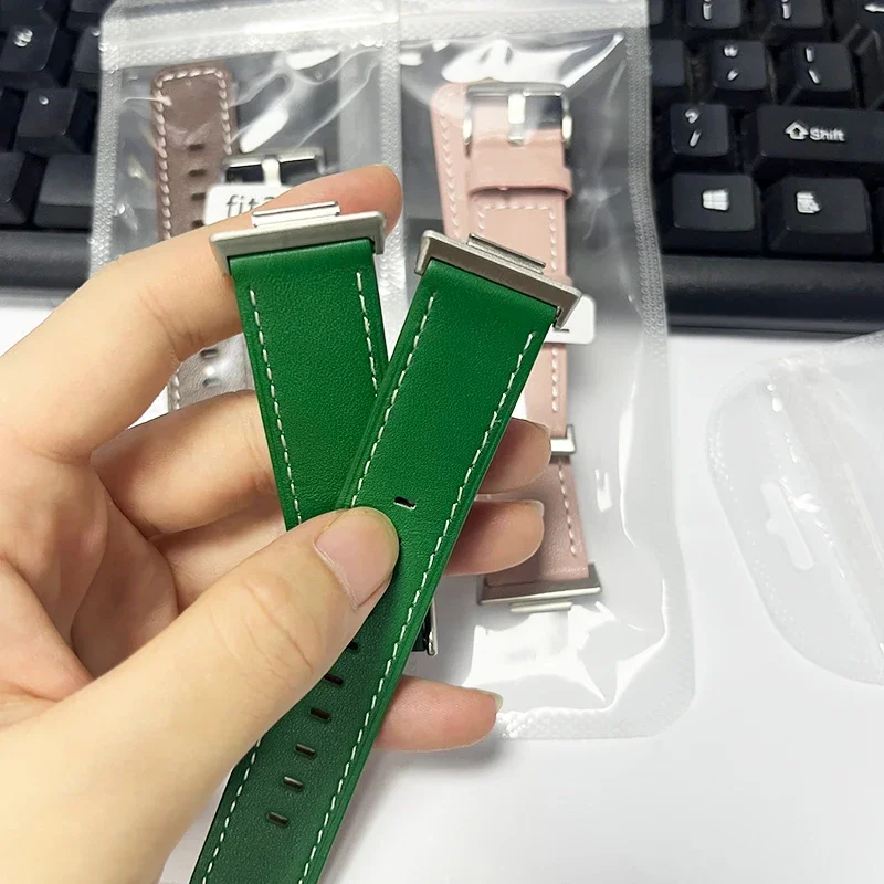 Correa para Huawei Watch Fit 2, repuesto de correa para reloj inteligente, pulsera retro de cuero genuino, accesorios para Huawei Fit2 - imagen 5