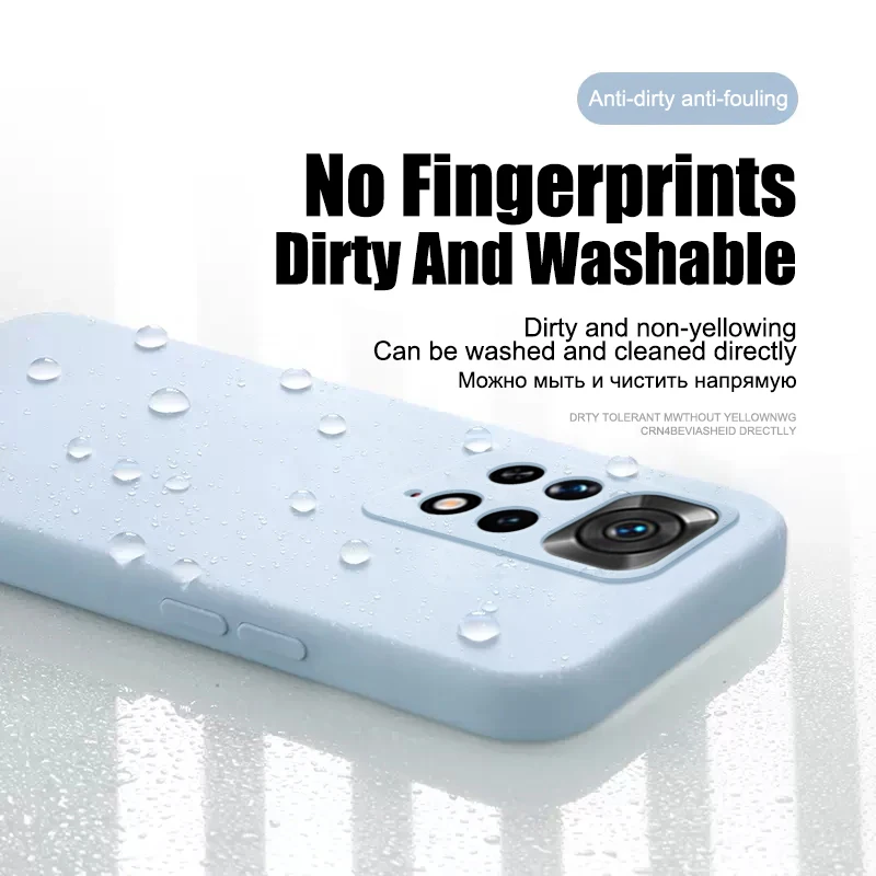 Funda cuadrada de silicona líquida para Xiaomi Redmi Note 11, 11S, 12 Pro Plus, 5G carcasa - imagen 2