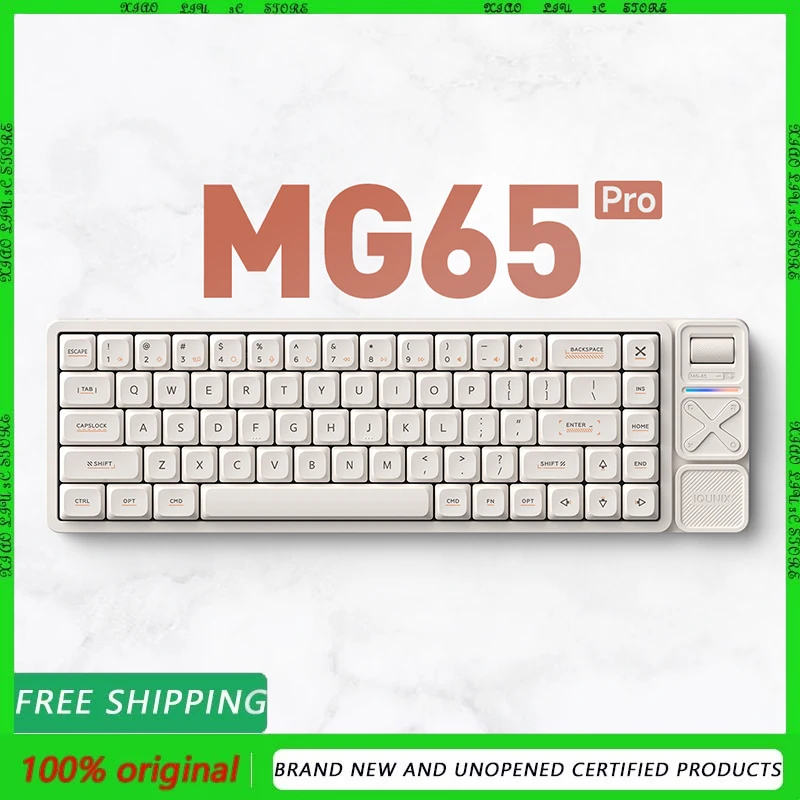 IQUNIX MG65 MG75 MG96 Teclado mecánico de eje bajo, Bluetooth inalámbrico, tableta de oficina portátil, computadora portátil, conexión externa