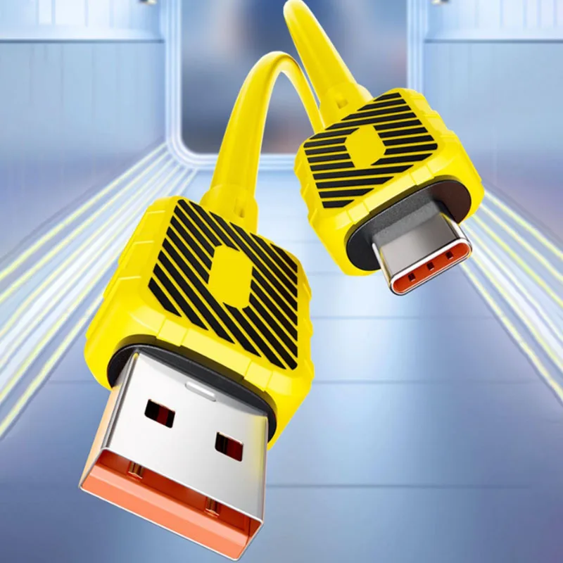 Cable de línea de datos tipo C de carga súper rápida de 100W, Cable de carga 6A de 1M, 1,5 M, 2M para accesorios de teléfono móvil Huawei Xiaomi - imagen 5