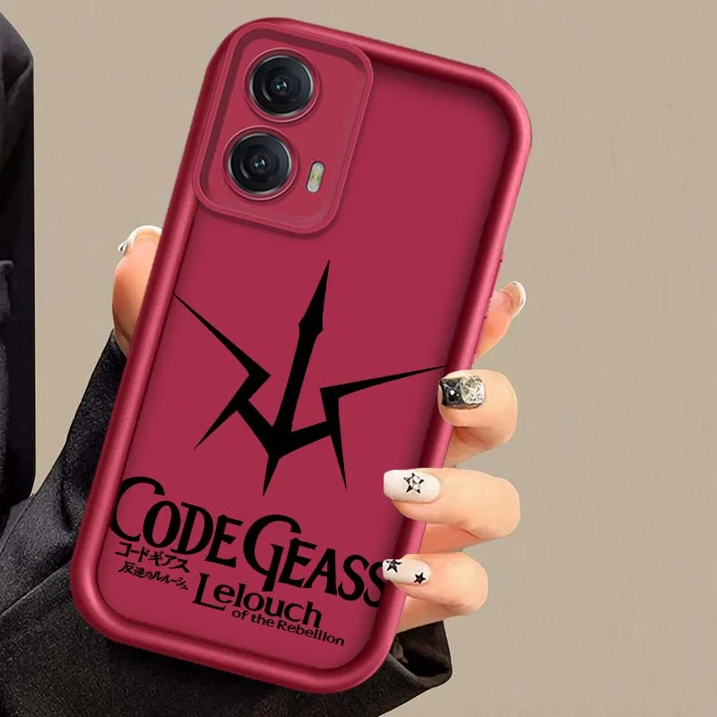 CÓDIGO de Anime GEASS Logo para Motorola G Stylus Pure G55 G54 G75 G85 G84 G32 G24 G23 G13 G04 5G 2025 cubierta de la caja del teléfono de la escalera del ojo - imagen 3