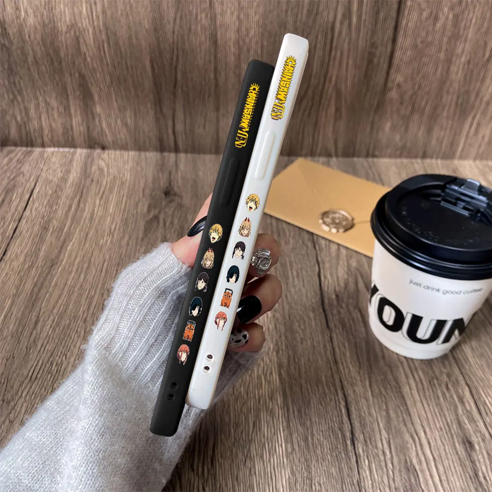 Funda de teléfono de hombre de motosierra de Anime para Vivo V30e, V29, V25, V21, Y50, Y36, Y35, Y28, Y22, Y21, Y20, Y17, Y16, Y15s Pro, 4G, 5G, cubierta de borde recto - imagen 5