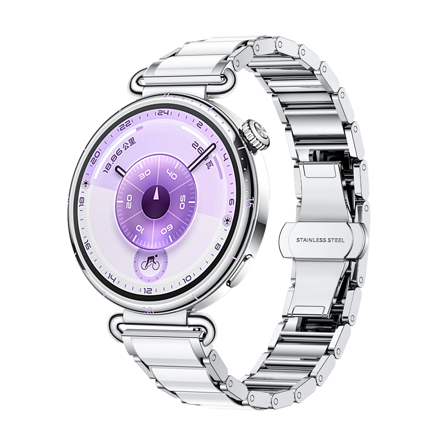 Para Xiaomi Watch S4 41mm pulsera de cerámica correa de 18mm correa de reloj delgada para mujer para Garmin Venu 4 41mm/Venu 2S 3S/Huawei GT6 5 4 41mm - imagen 3