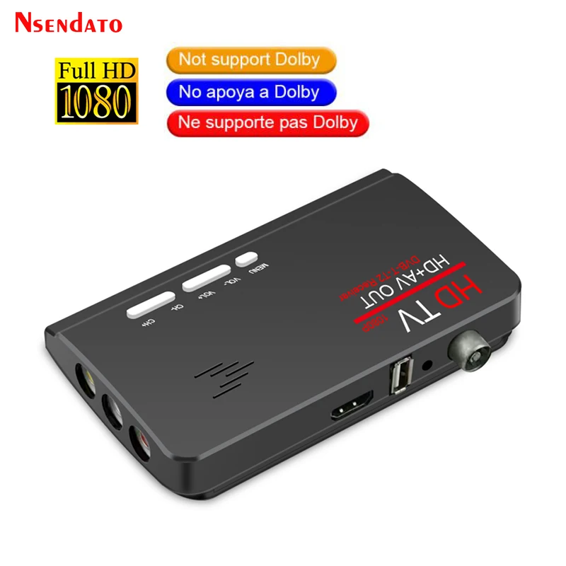 Receptor TV Digital Terrestre DVB-T2 con Sintonizador Remoto HD