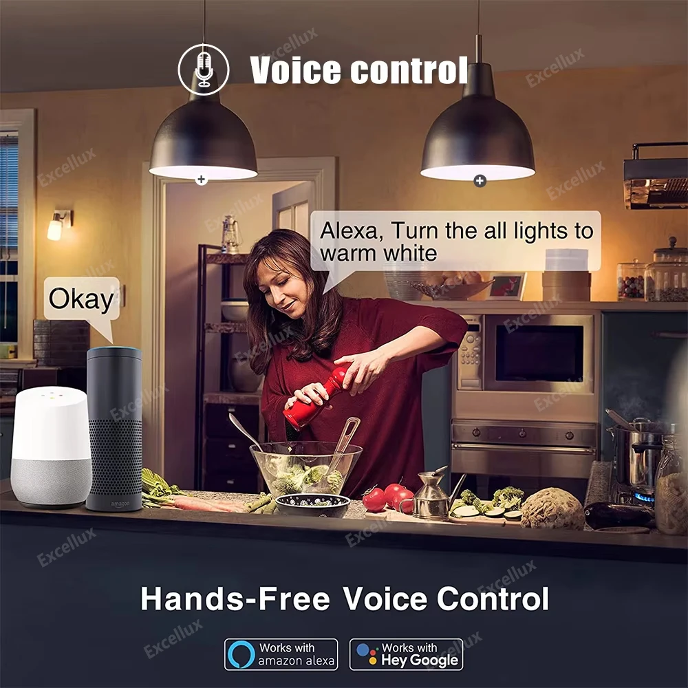 EWelink E27 E14 GU10 bombilla WiFi Zigbee, lámparas LED de luz regulable 3000-6500k RGB, bombillas LED, lámpara de vela foco de luz de voz con Alexa - imagen 4