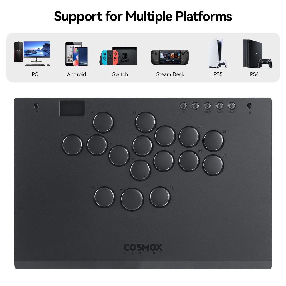 Alta42-COSMOX M Ultra Arcade Joystick Hitbox para Ps4 Ps5 Steam PC Switch controlador sin palanca teclado para juegos de lucha - imagen 3