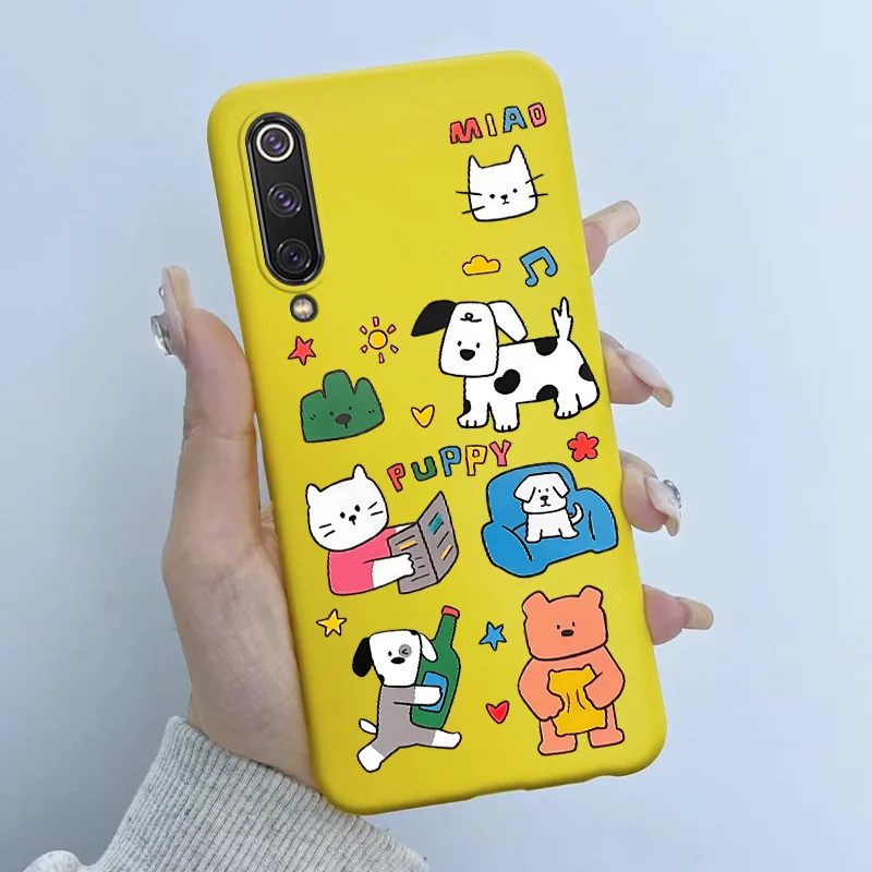 Para Xiaomi Mi 9 SE funda Linda Panda de dibujos animados nuevo estampado de silicona mate cubierta de protección suave para Xiaomi Mi 9 Mi9 SE fundas de teléfono - imagen 3