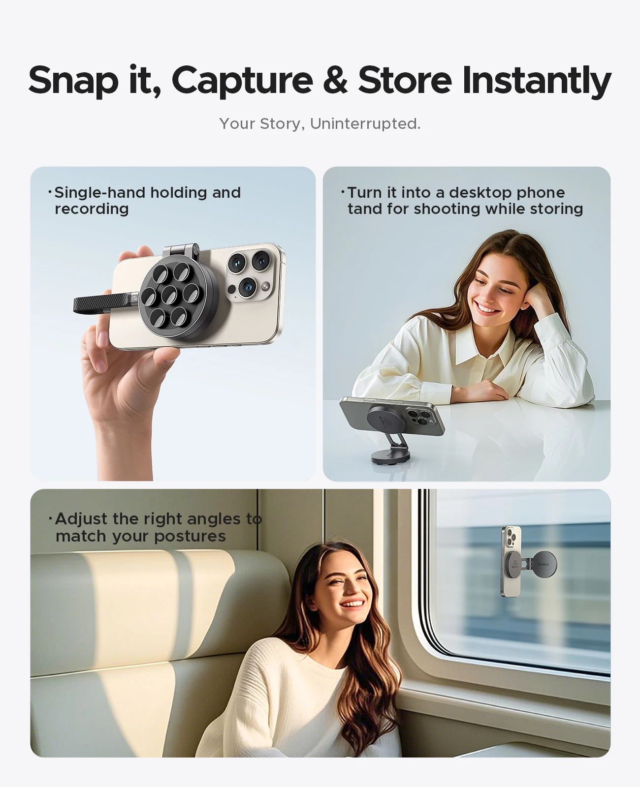 ORICO SSD externo 1TB Mini SSD portátil magnético ultrafino 2000 MB/s admite 4K ProRes HDR para Macbook PC portátil iPhone - imagen 5