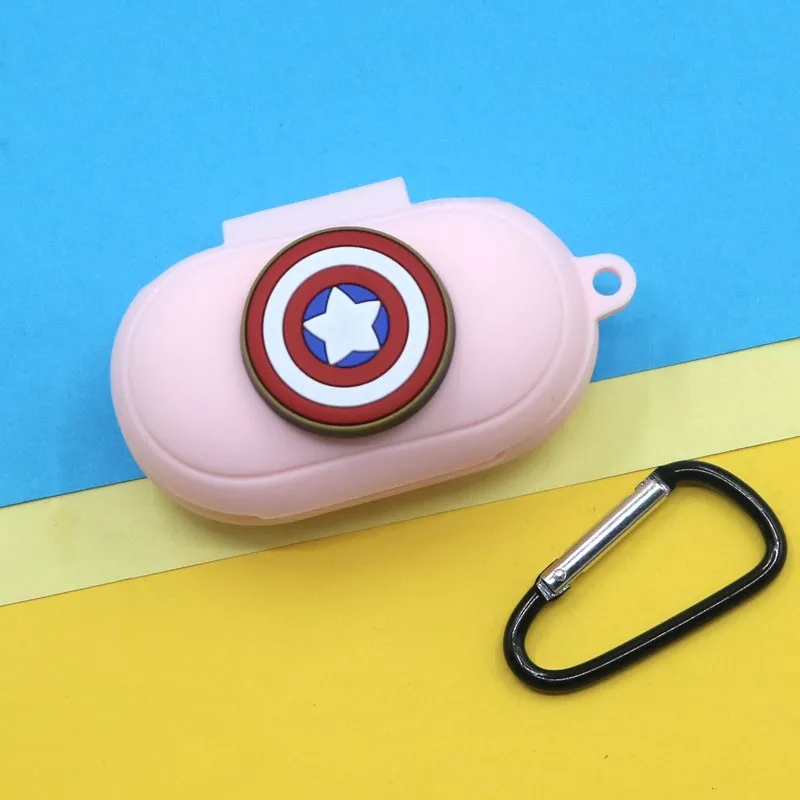 Funda protectora para auriculares para Samsung Galaxy Buds Plus / Buds Buds + Funda protectora suave de silicona con gancho de dibujos animados de Marvel - imagen 5