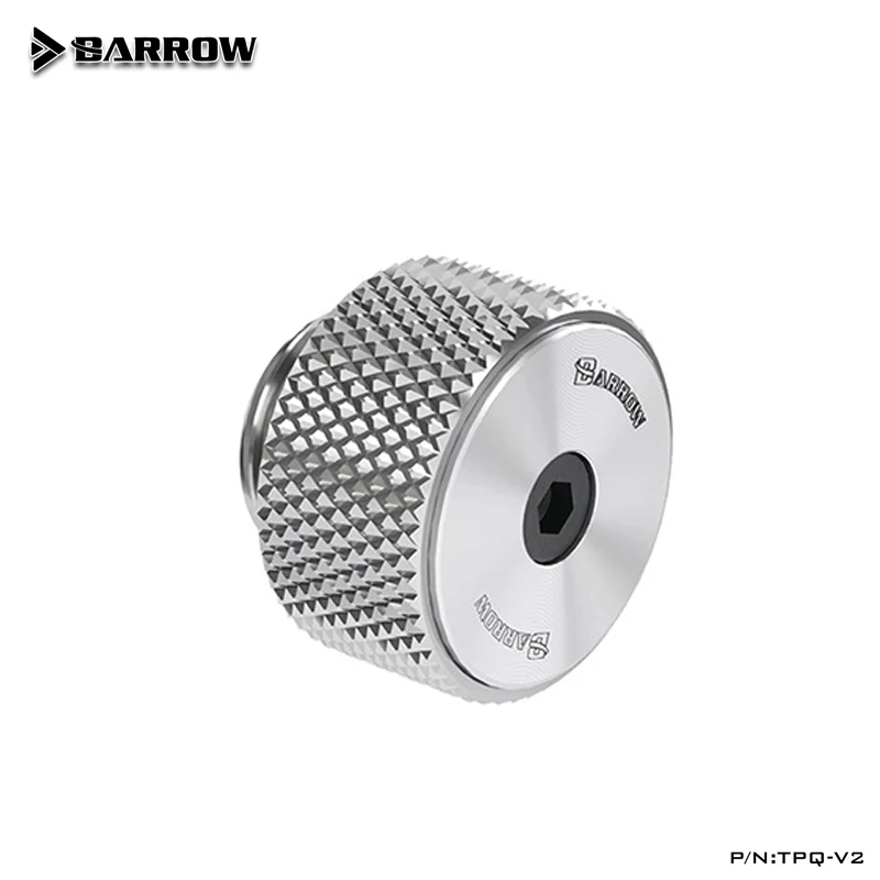 Barrow G1/4" Filtro de válvula de escape de aire manual Nuevo diseño de patrón de CD, TPQ-V2, negro completo/plata - imagen 3