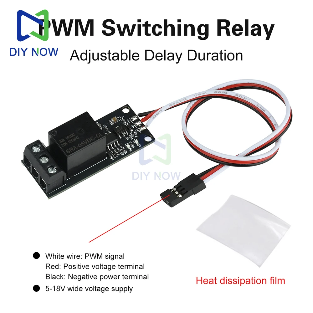 Control remoto para modelos de aviones, coches, barcos, Pwm, relé de interruptor electrónico, 5-18v, Control de luz de navegación, tiempo de retardo ajustable - imagen 3