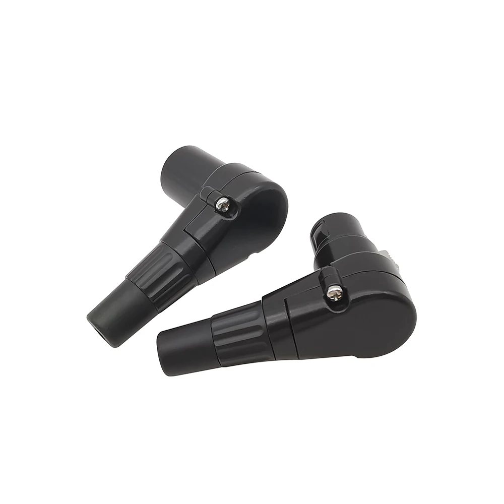 2 uds 90 grados ángulo recto 3 polos XLR conector XLR macho hembra micrófono adaptador de Cable de Audio - imagen 4