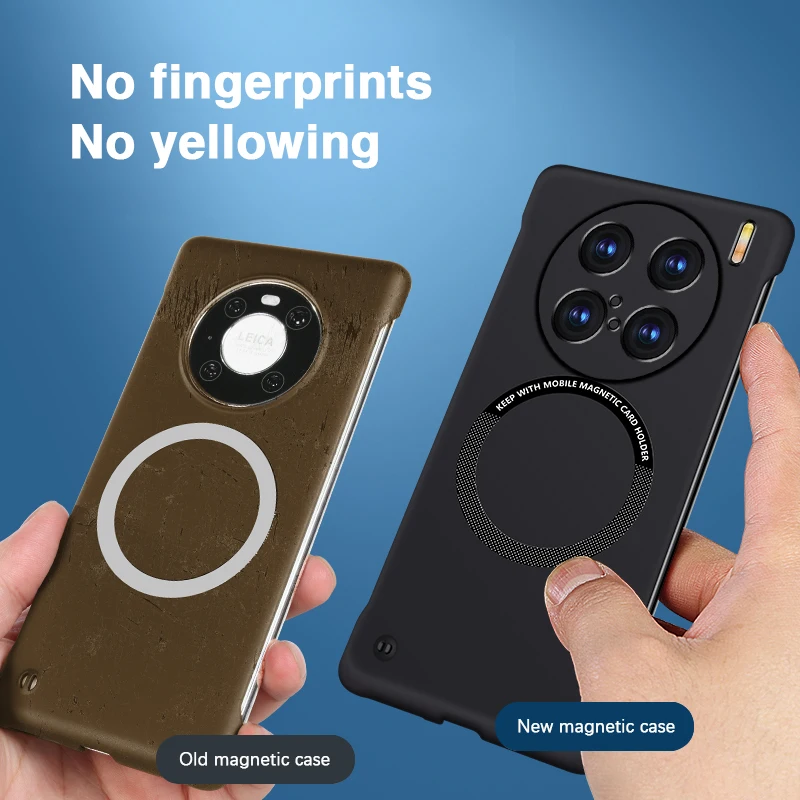 Funda de teléfono magnética fina Original para VIVO X100 X100s Pro Ultra 5G X100Pro X100Ultra, funda trasera dura sin marco con carga inalámbrica - imagen 5