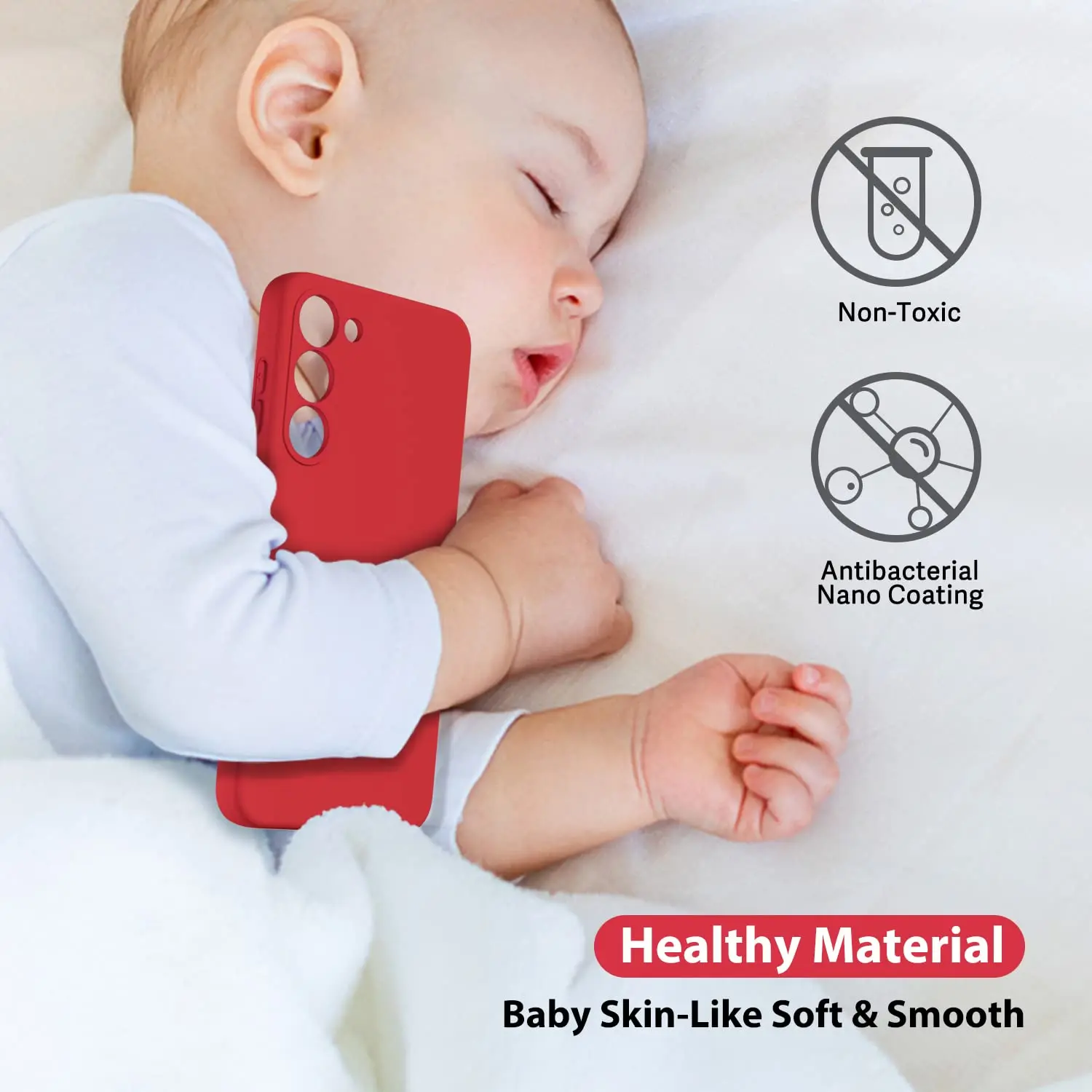 Funda de teléfono de silicona líquida para Samsung Galaxy A26 A36 A56 A35 A55 A06 A16 A 16 26 36 56 15 25 55 35 5G cubierta trasera a prueba de golpes - imagen 5