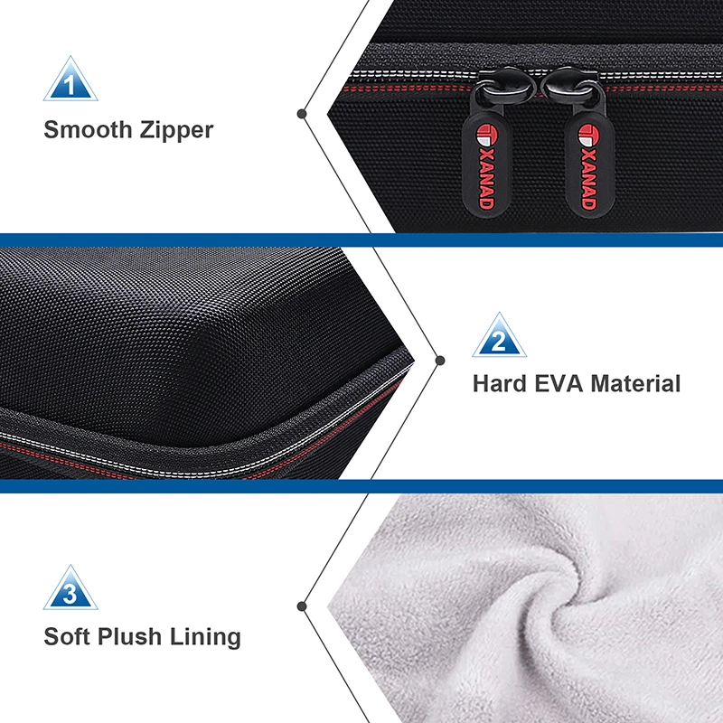 XANAD Estuche rígido EVA para YAMAHA MG10XU/MG10/MG0610 Mezclador estéreo de entrada Bolsa de almacenamiento de transporte - imagen 3