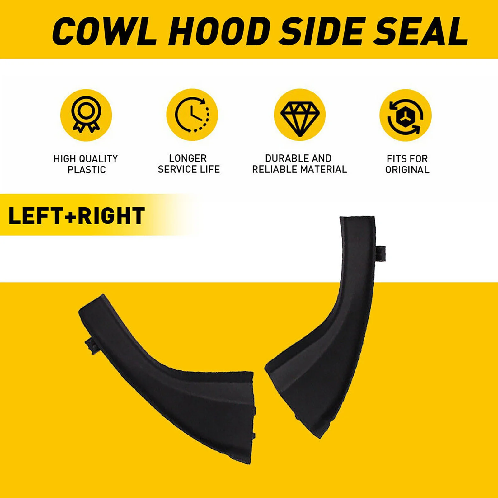 2 unids/set Auto limpiaparabrisas delantero cubierta de extensión embellecedora para Toyota RAV4 2006-2012 accesorios de coche 53866-42012 53867-42012 - imagen 5