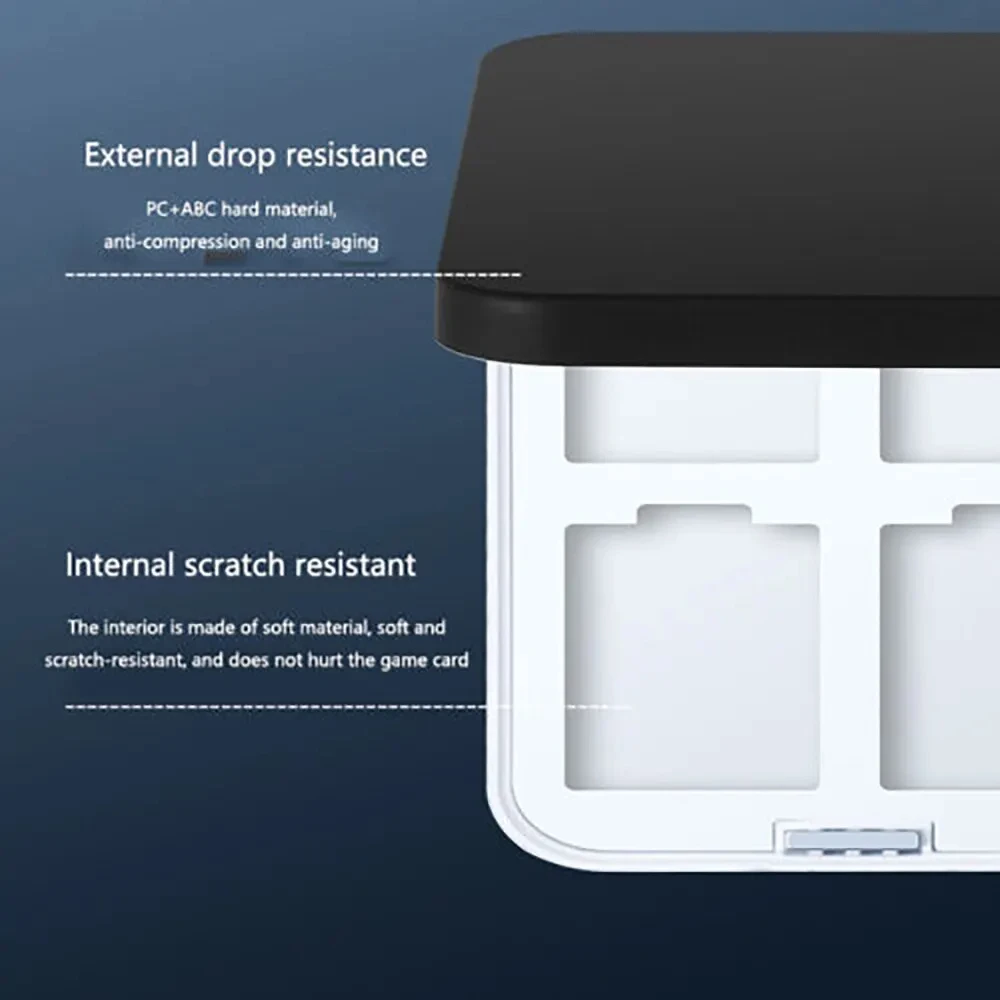 DATA FROG-funda protectora 24 en 1 para tarjetas de juego, caja de almacenamiento de tarjetas de juego de carcasa dura para accesorios Switch/Lite/Oled - imagen 2