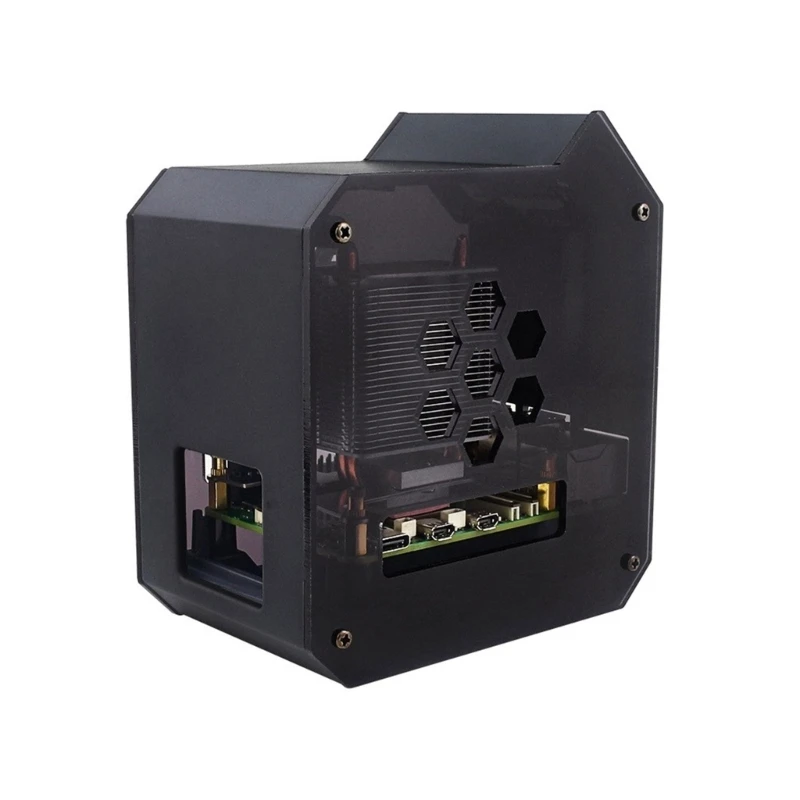 Conjunto ventilador refrigeración Ice Tower eficiencia para RPi 5 con carcasa acrílico y pantalla OLED 0,96 - imagen 2