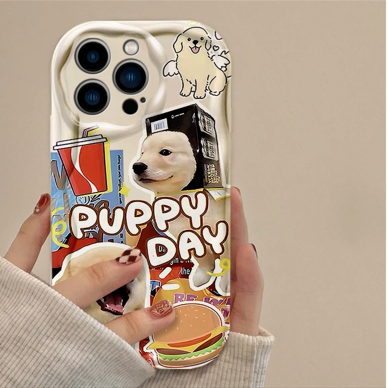 Funda de silicona con diseño de gato y perro para iPhone, carcasa protectora a prueba de golpes para modelos 16, 15, 14, 13, 12, 11 Pro Max, X, XR, XS, 8, 7 Plus, SE 2020 - imagen 4