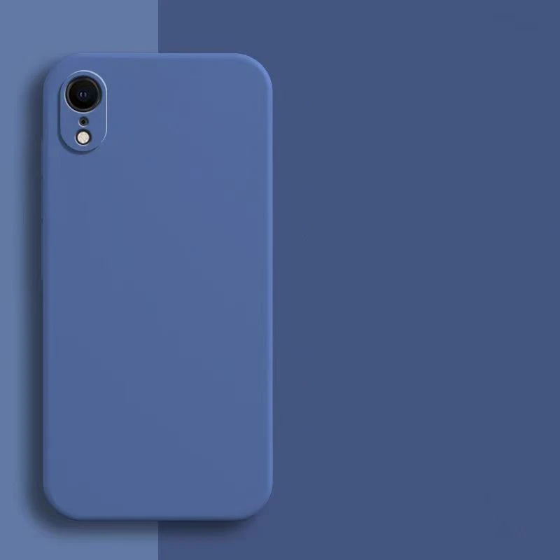 Funda de silicona líquida cuadrada de lujo para iPhone XR, funda protectora para iPhone XS Max, funda protectora para cámara de iphone X R XS Max - imagen 3