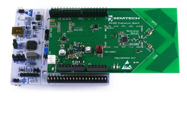 SX1280ED1ZHP Modem básico LoRa 2,4 GHz NUCLEO-F411RE L073 LRWHUB1EVK1A SX1261MB1LBAS SX1268MB1LGAS SX1262DVK1CAS SX1262DVK1PAS