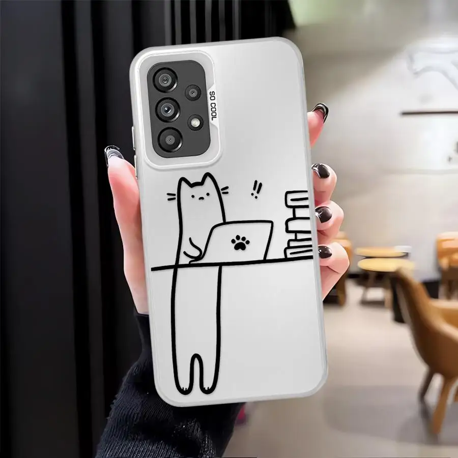 Funda bonita de gato para Xiaomi Redmi 9T 13C A5 A1 A2 Plus 12C K60 9C 10C 14C, funda trasera para teléfono - imagen 3