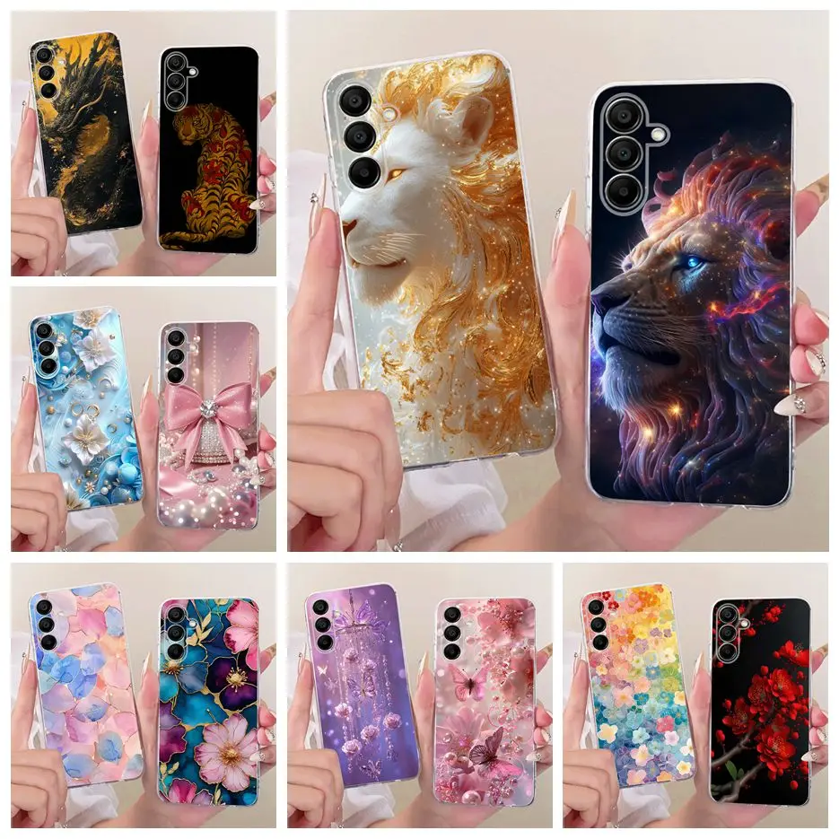 Para Samsung Galaxy A17 5G funda SM-A176B Cool Lion moda cubierta pintada funda de silicona para Samsung A17 A 17 GalaxyA17 Fundas suaves