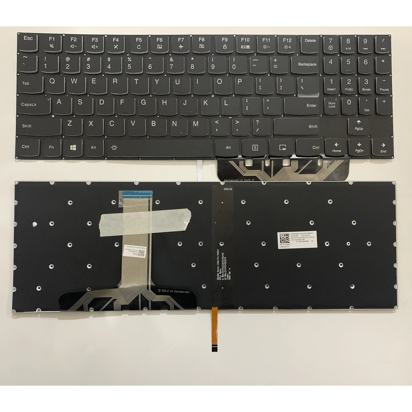 Teclado de ordenador portátil con diseño estadounidense para Lenovo Ideapad Y300 Y330 U330 Y410 Y430 Y510 Y520 Y530 Y710 Y730