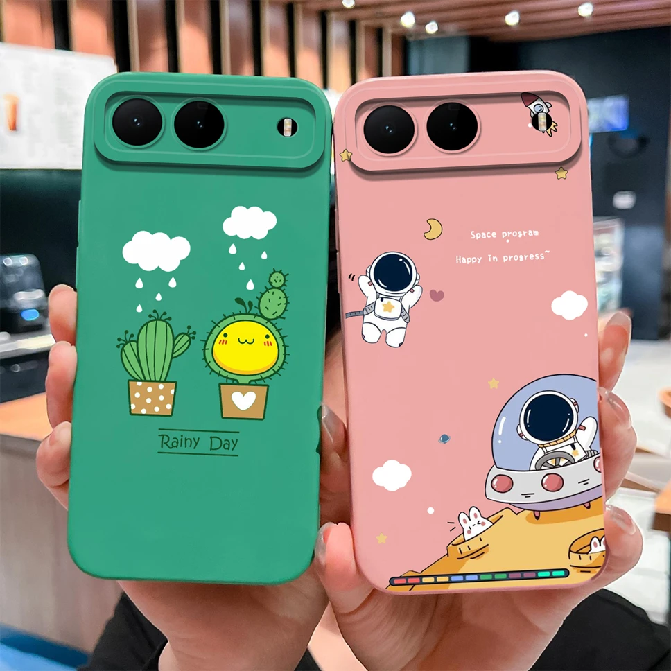 Para Tecno Spark GO 2025 / Infinix Hot 60i 5G funda de teléfono moda gato astronauta funda ligera de silicona líquida suave de alta calidad - imagen 3