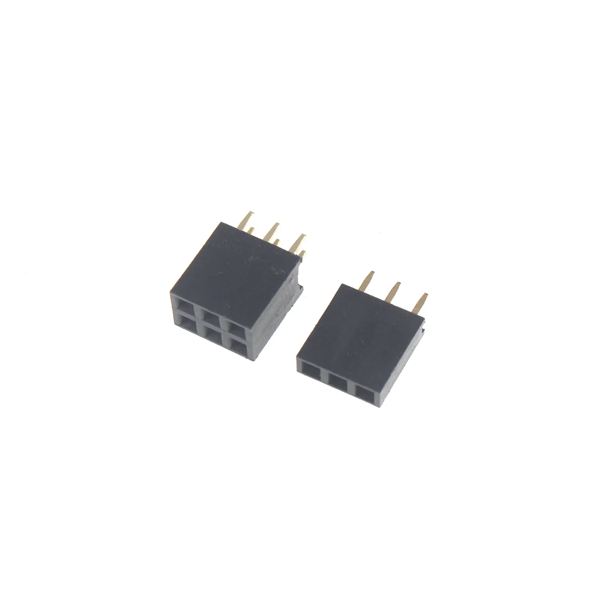 10 Uds. Conector de cabezal hembra de una sola fila paso 2,54mm 1*2P 3P 4P 6P 8P 12P 15P 20P 40P conector de pines para Arduino - imagen 3