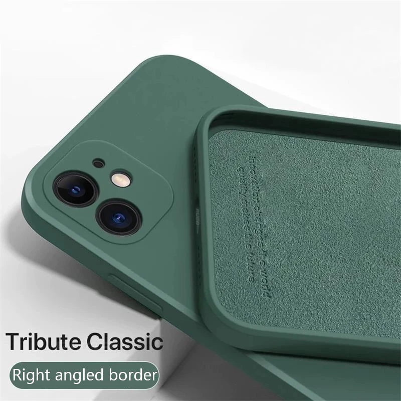 iPhone Funda Silicona Líquida Lujo Antigolpes