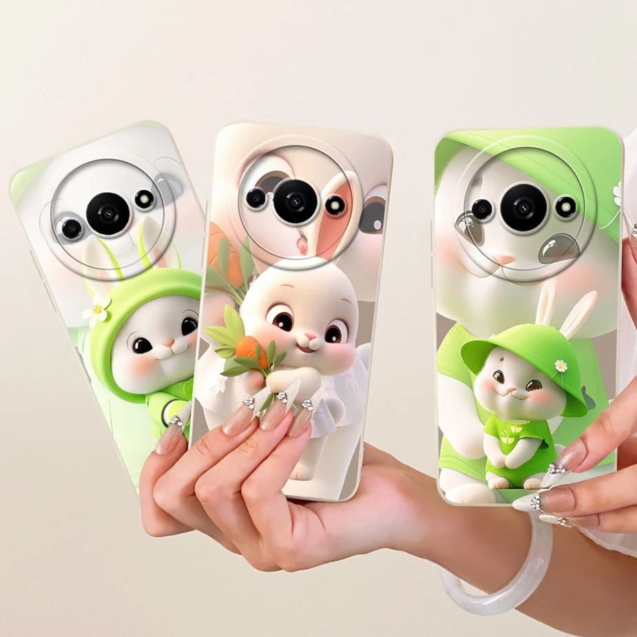 Para Xiaomi Redmi A3 funda Redmi A3x lindo dibujos animados caramelo pintado cubierta suave TPU funda de teléfono para Redmi A3 Pro A4 RedmiA3 RedmiA4 bolsas - imagen 2