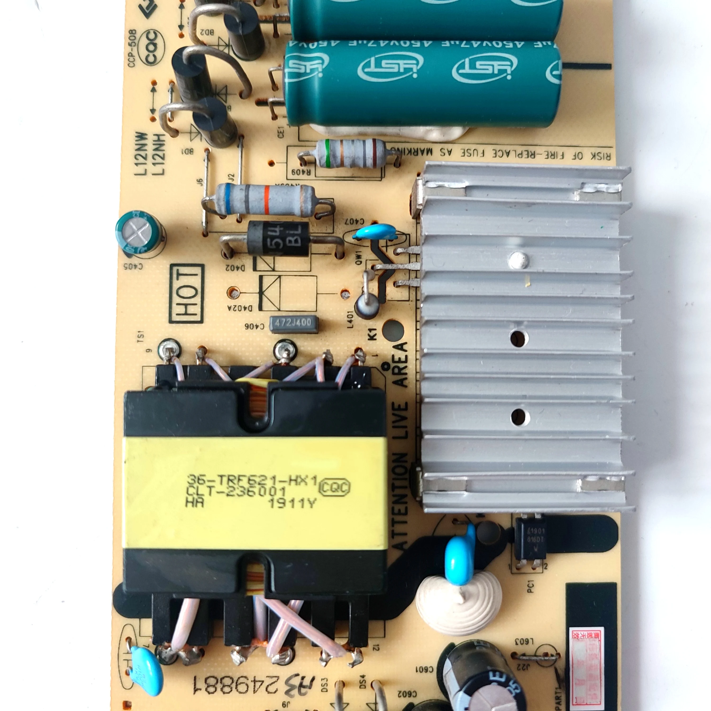 08-L12NHA2-PW200AB 08-L12NLA2-PW200AA 40-L12NW4 Fuente de alimentación/placa LED compatible con TV 50S421L 50S425T 55S421 55S423 43S425 40S325 Parte - imagen 5