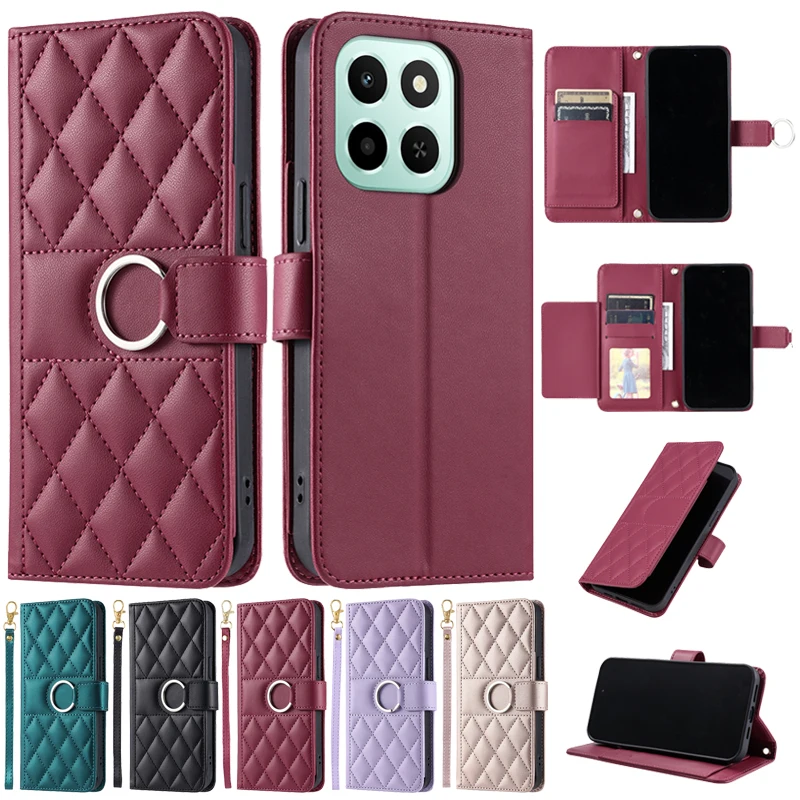 Funda X6C con ranuras para tarjetas y billetera para Honor X6C, Fundas para HonorX6c NIC-LX1, funda para Honor X5B Plus, funda con tapa pequeña fragante - imagen 2