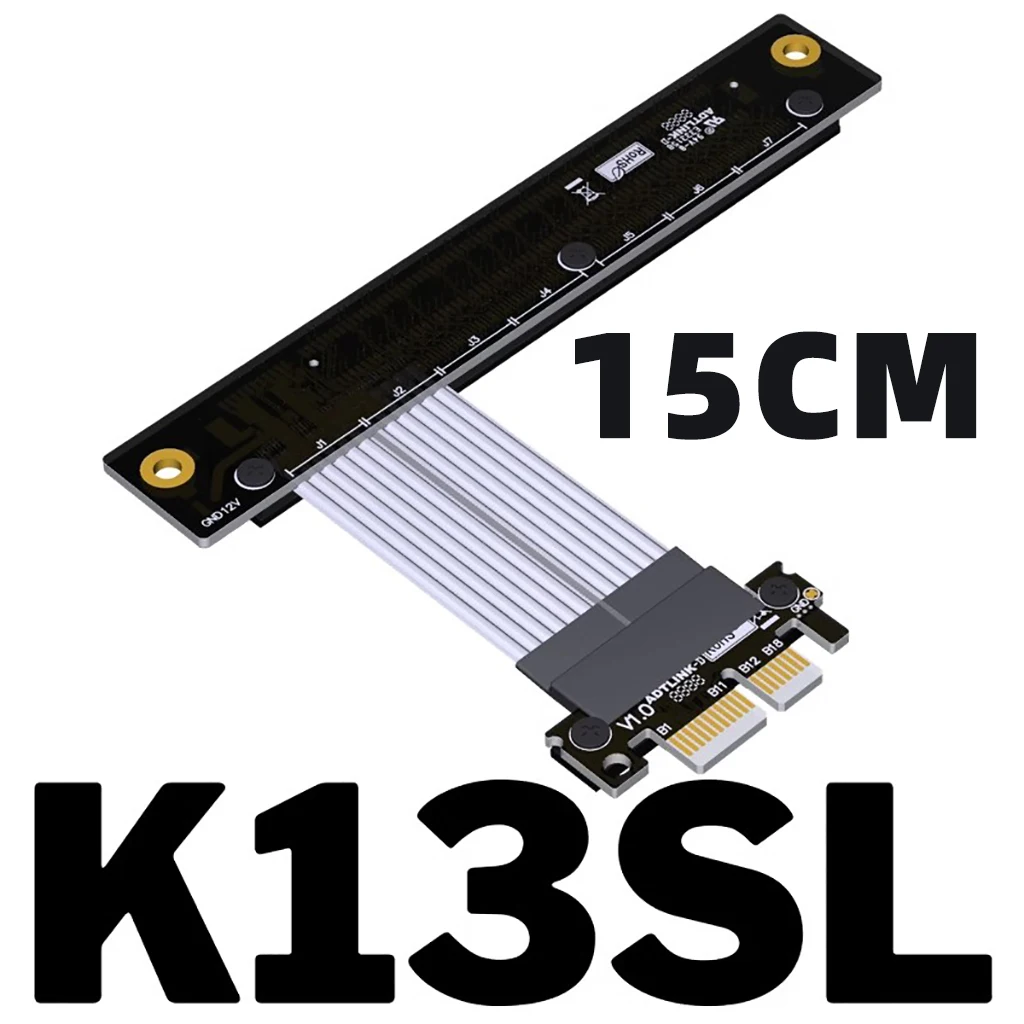 Cable de extensión PCIE 4,0x1 a x16, adaptador elevador macho a hembra Gen4 para extensión GPU, compatible con tarjeta PCIE x16 RAID SSD - imagen 5