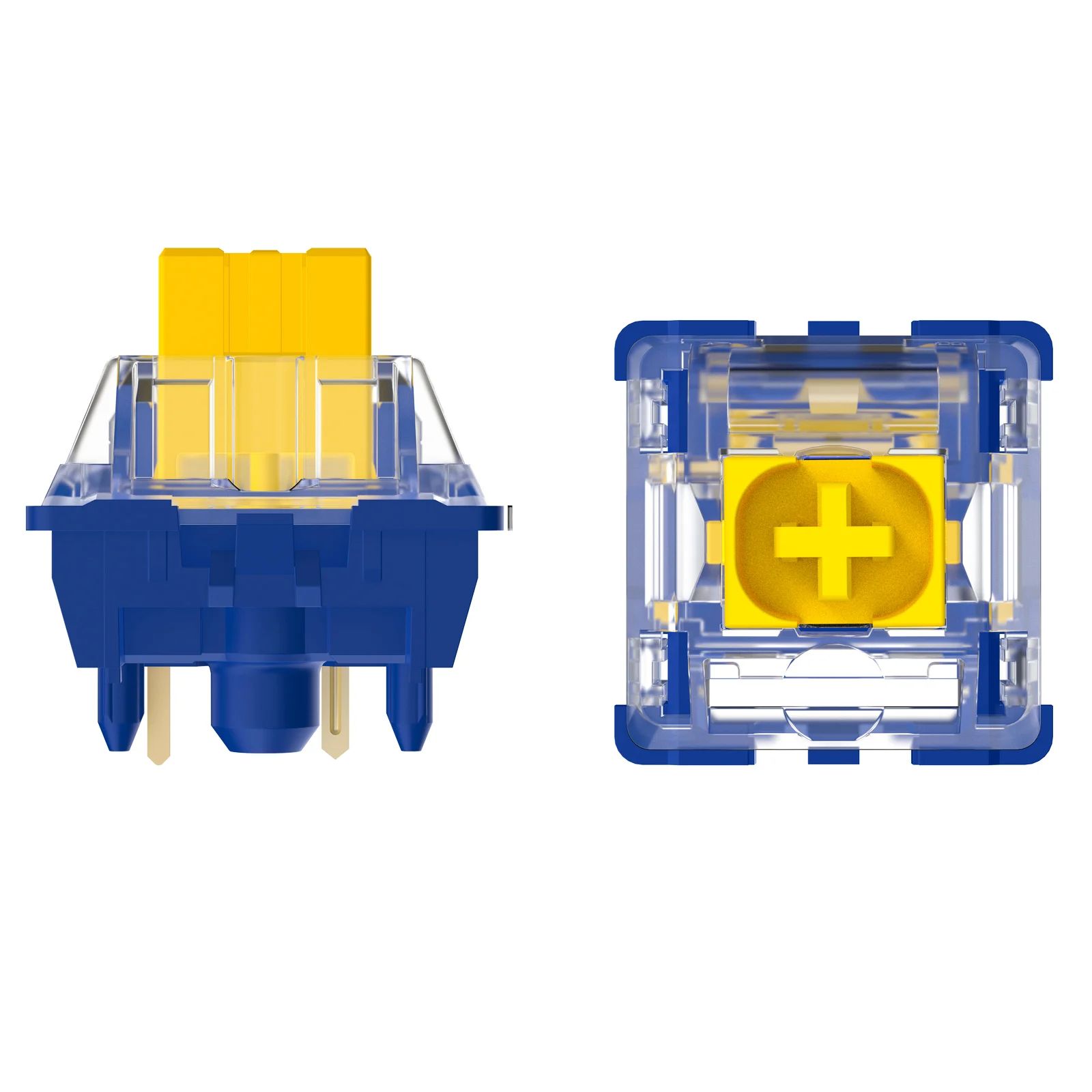 DUROCK-interruptores plateados de velocidad, interruptores lineales de actuación de 1mm, Thocky, 56g, resorte largo, JWK Splash Brothers, interruptores de teclado para juegos - imagen 2
