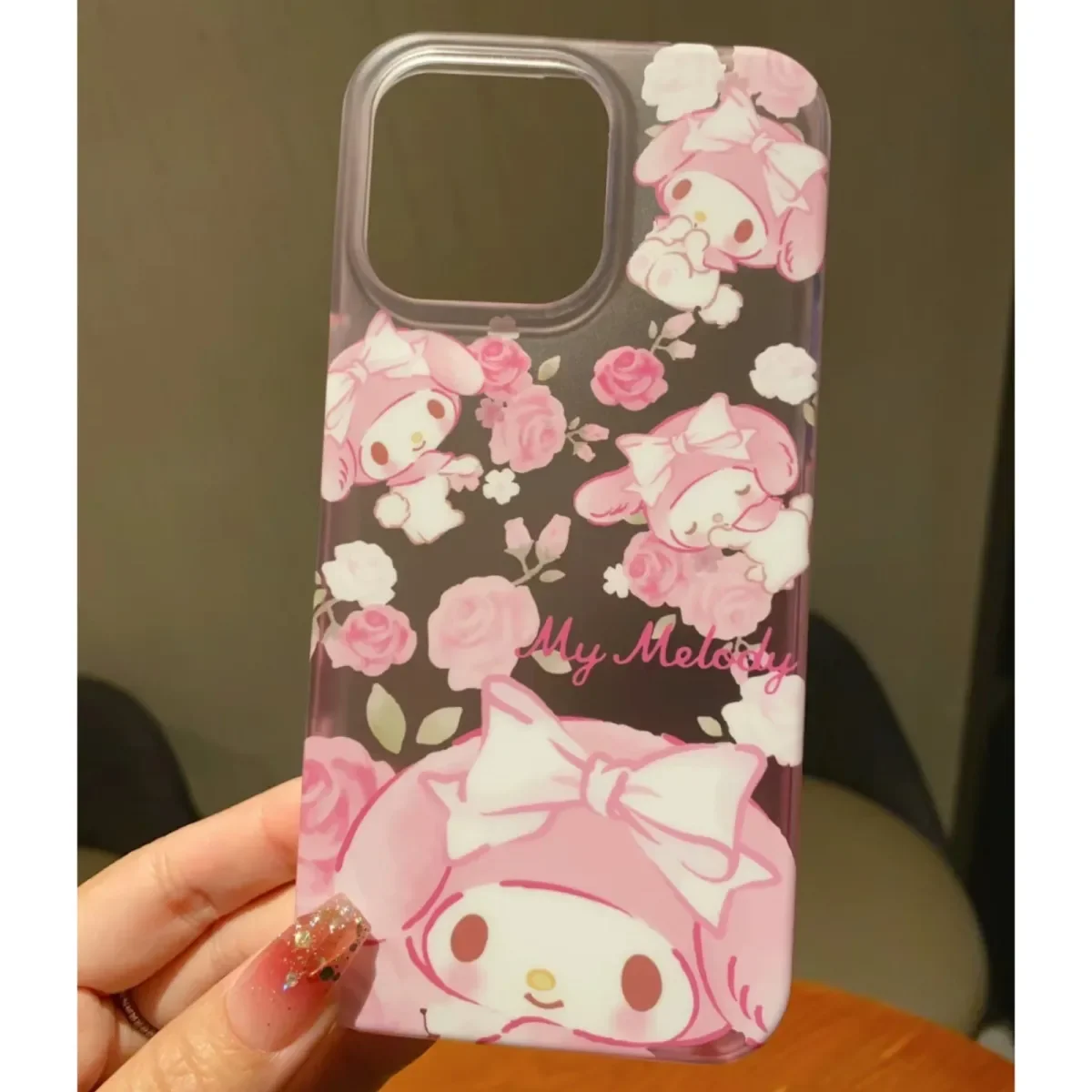 Preciosa funda de iPhone My Melody Kawaii para iPhone 17 Air 16 15 14 13 12 11 PRO MAX 16e X XR XSMAX MINI 7 8 PLUS Y2K cubierta mate