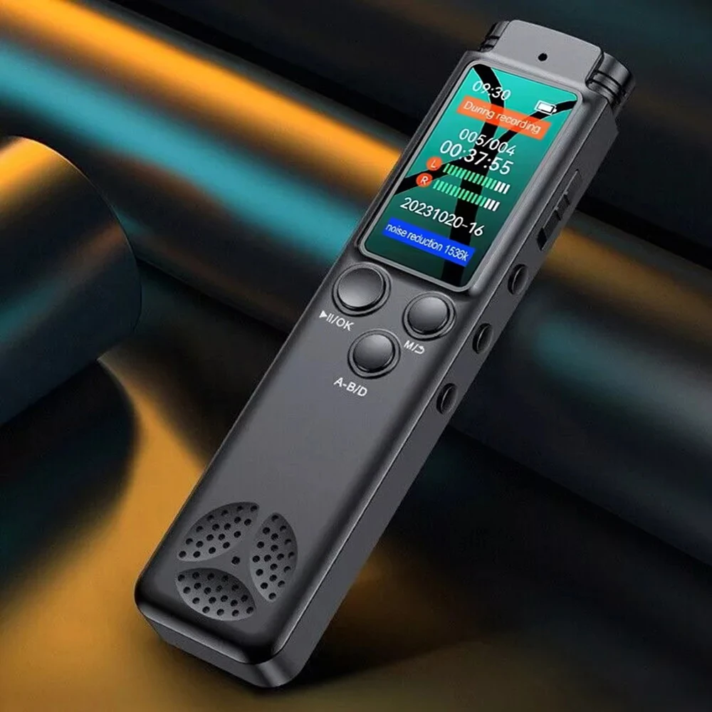 Grabadora de voz Digital, dictáfono de Audio profesional con reducción de ruido, grabación de sonido activada por voz, reproductor MP3, grabación de largo tiempo