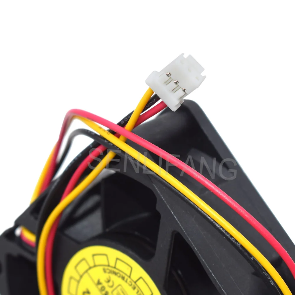 D60BV-12 DC12V 0.50A 60*60*25MM 6CM 3Pin - imagen 4