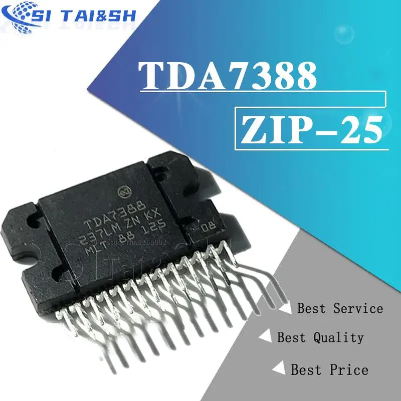 TDA7388 ZIP25 TDA7388A ZIP 7388A ZIP-25 42W amplificador de radio de coche de puente cuádruple nuevo y original molewei